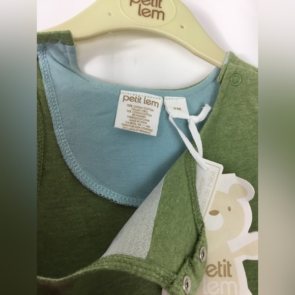 Petit Lem Baby Girl Romper 2 Piece Size 3 Month New - Picture 5 of 7